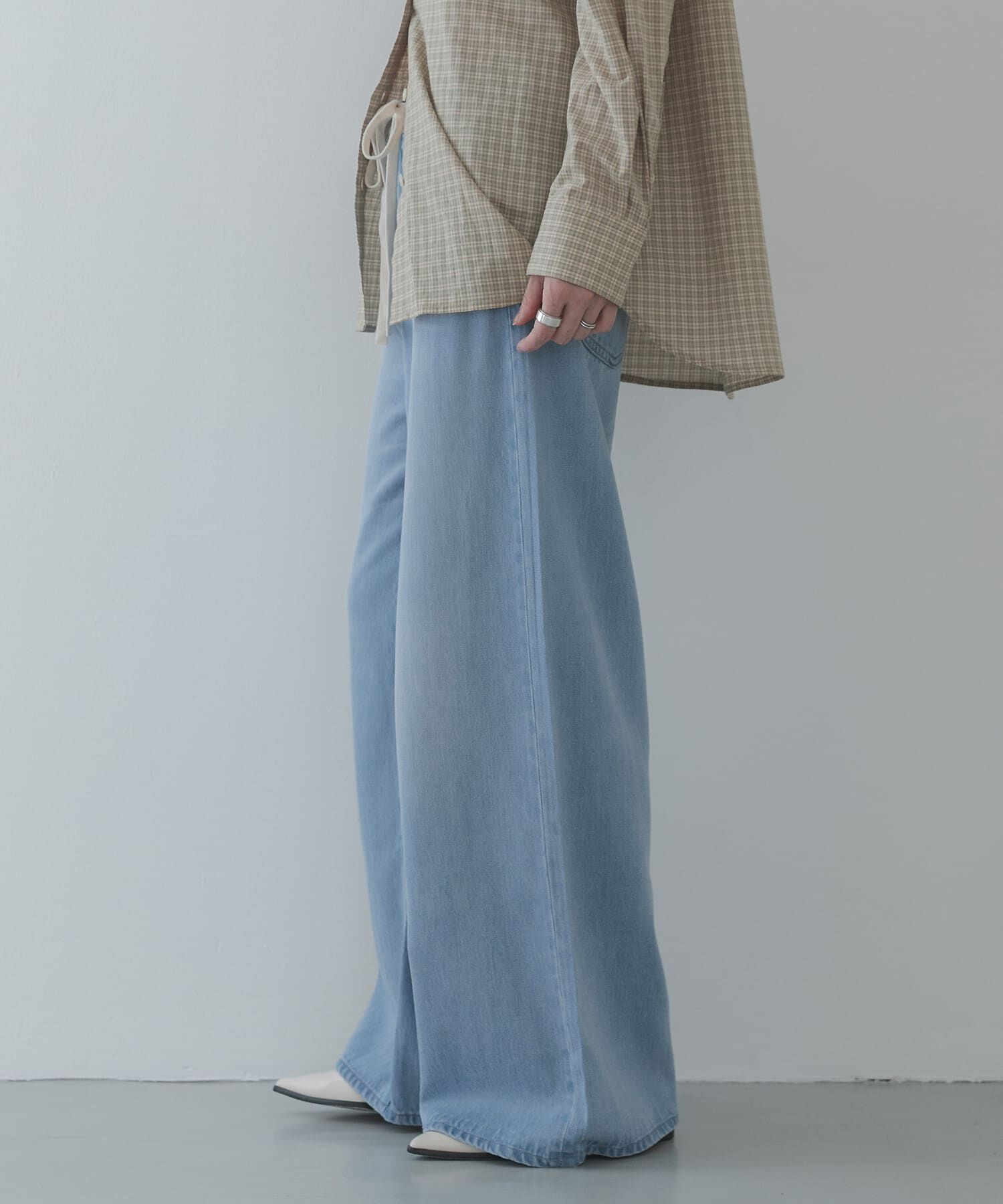 Sonny Label 「リヨセルコットンドロストワイドデニム」|デニム|