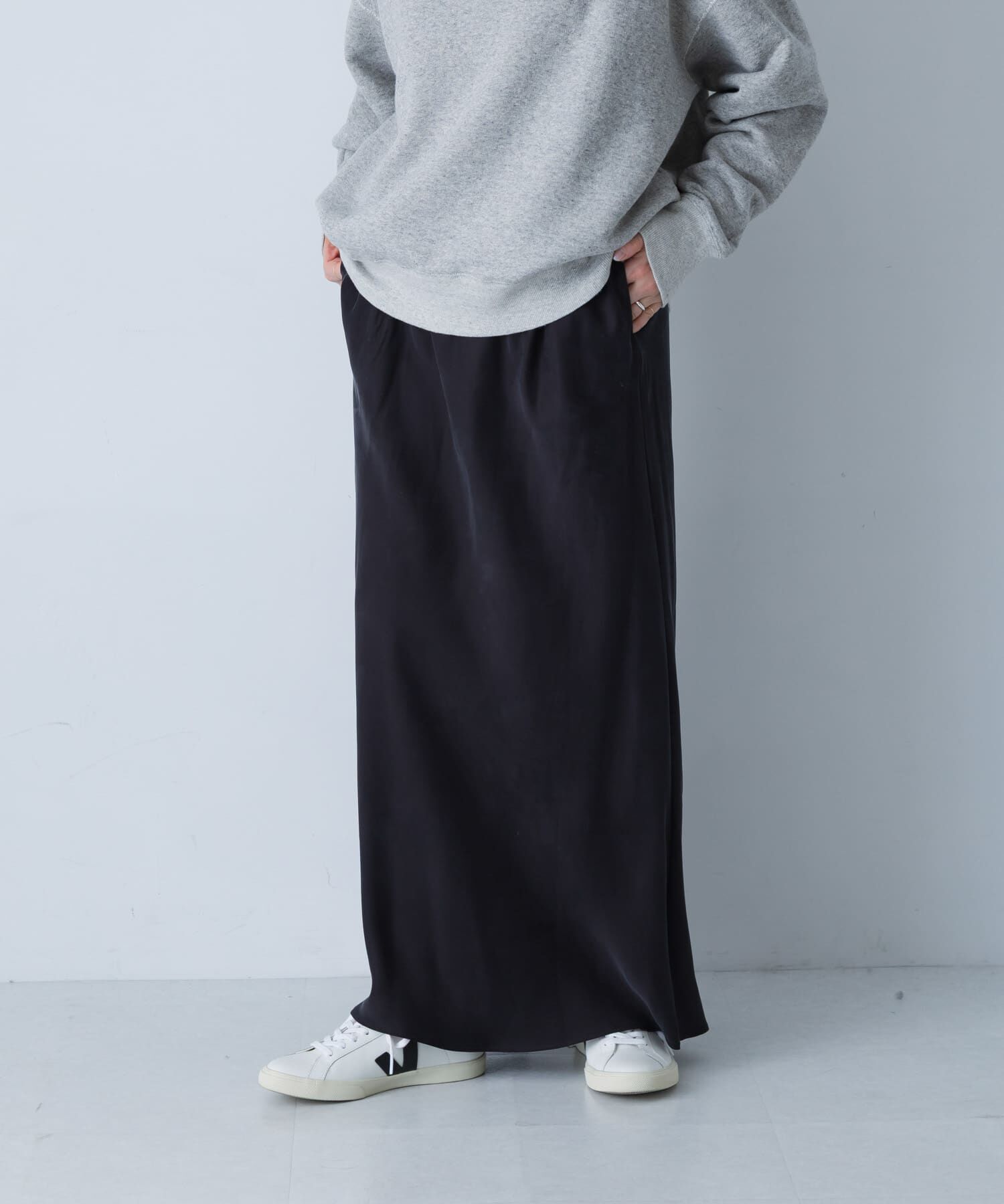 かぐれ「『2サイズ展開』キュプラバイアススカート」|スカート|