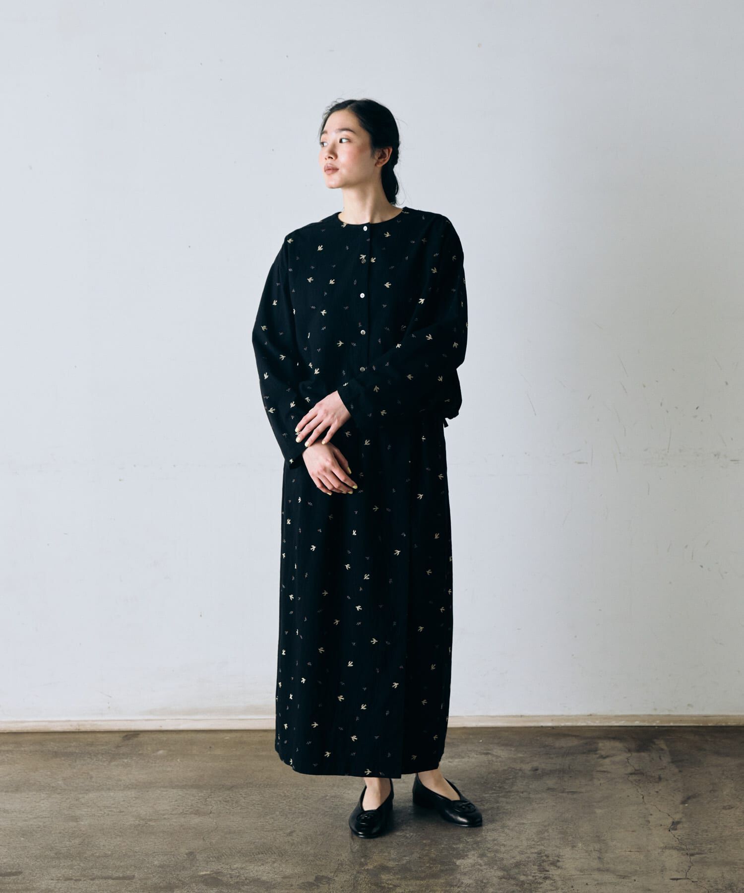 かぐれ「ツバメ刺繍ブラウス」|シャツ・ブラウス|