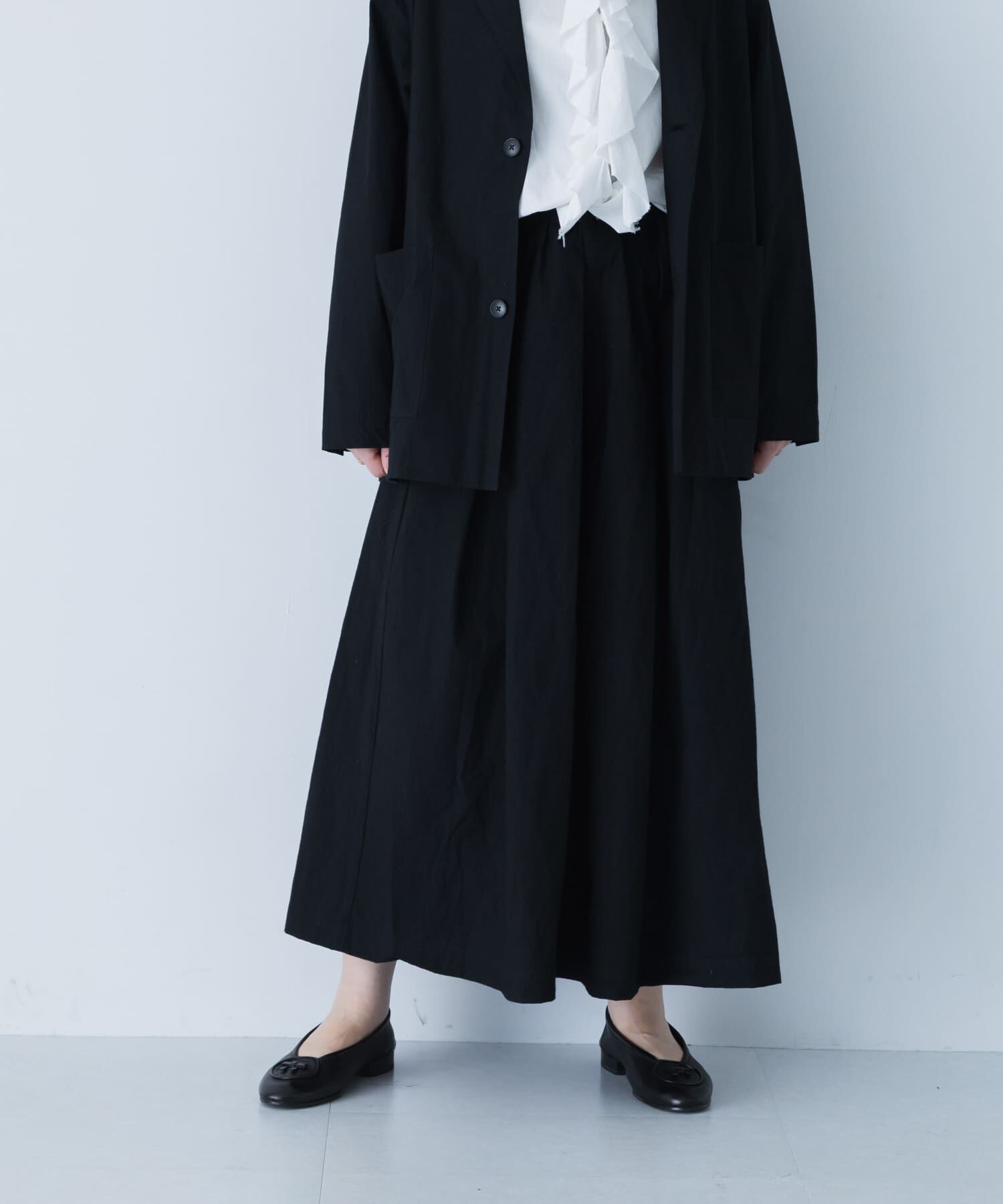 かぐれ「リネンコットンタックスカート」|スカート|