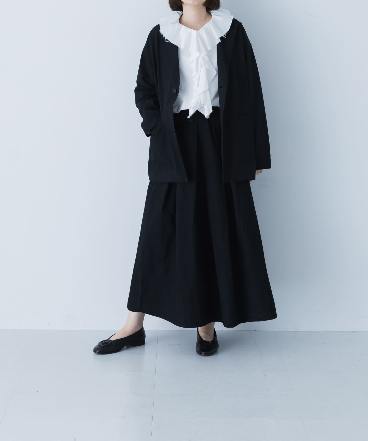 かぐれ「リネンコットンタックスカート」|スカート|