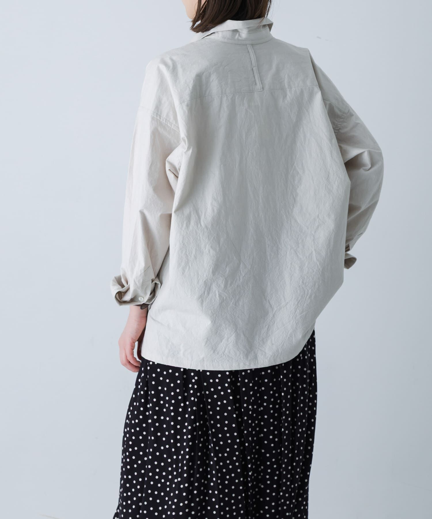 かぐれ「『ユニセックス』コットンレギュラーカラーボックスシャツ」|シャツ・ブラウス|