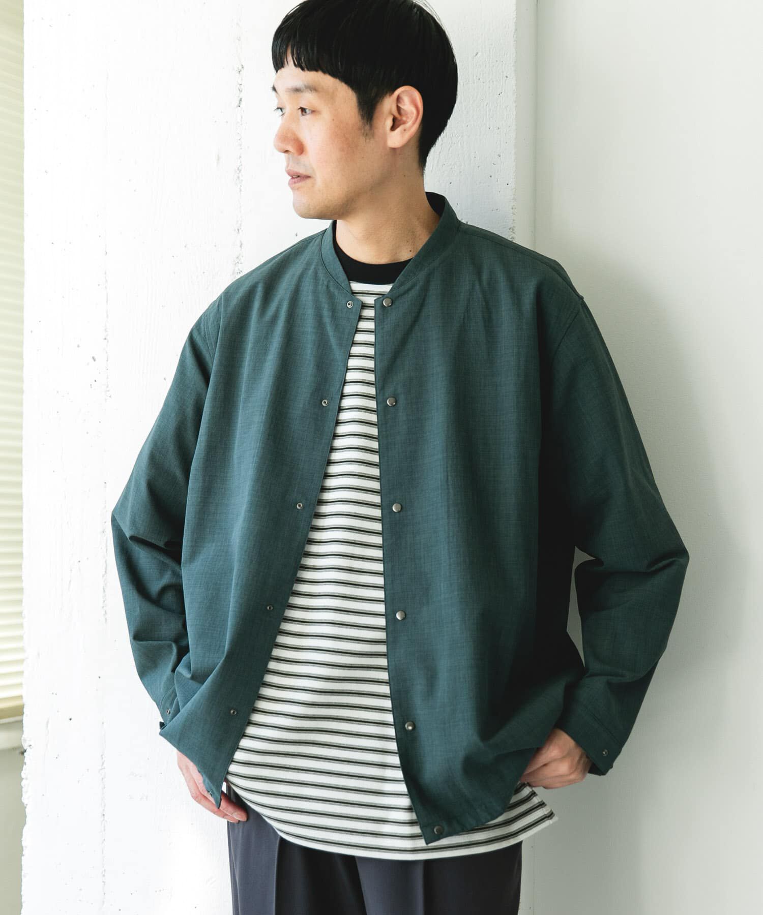 URBAN RESEARCH DOORS「『ｲｰｼﾞｰｹｱ/速乾/UVｶｯﾄ』ｸｲｯｸﾄﾞﾗｲ ﾉｰｶﾗｰﾗｲﾄﾌ  」|ブルゾン・スタジャン|グリーン