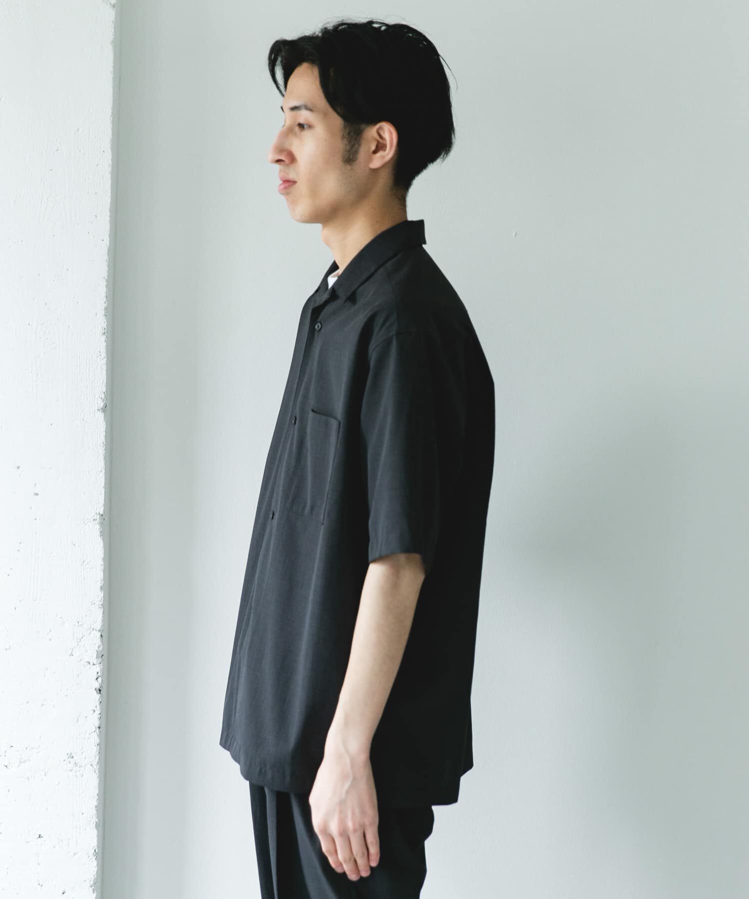 URBAN RESEARCH DOORS「クイックドライ オープンカラーショートスリーブシャツ」|シャツ・ブラウス|