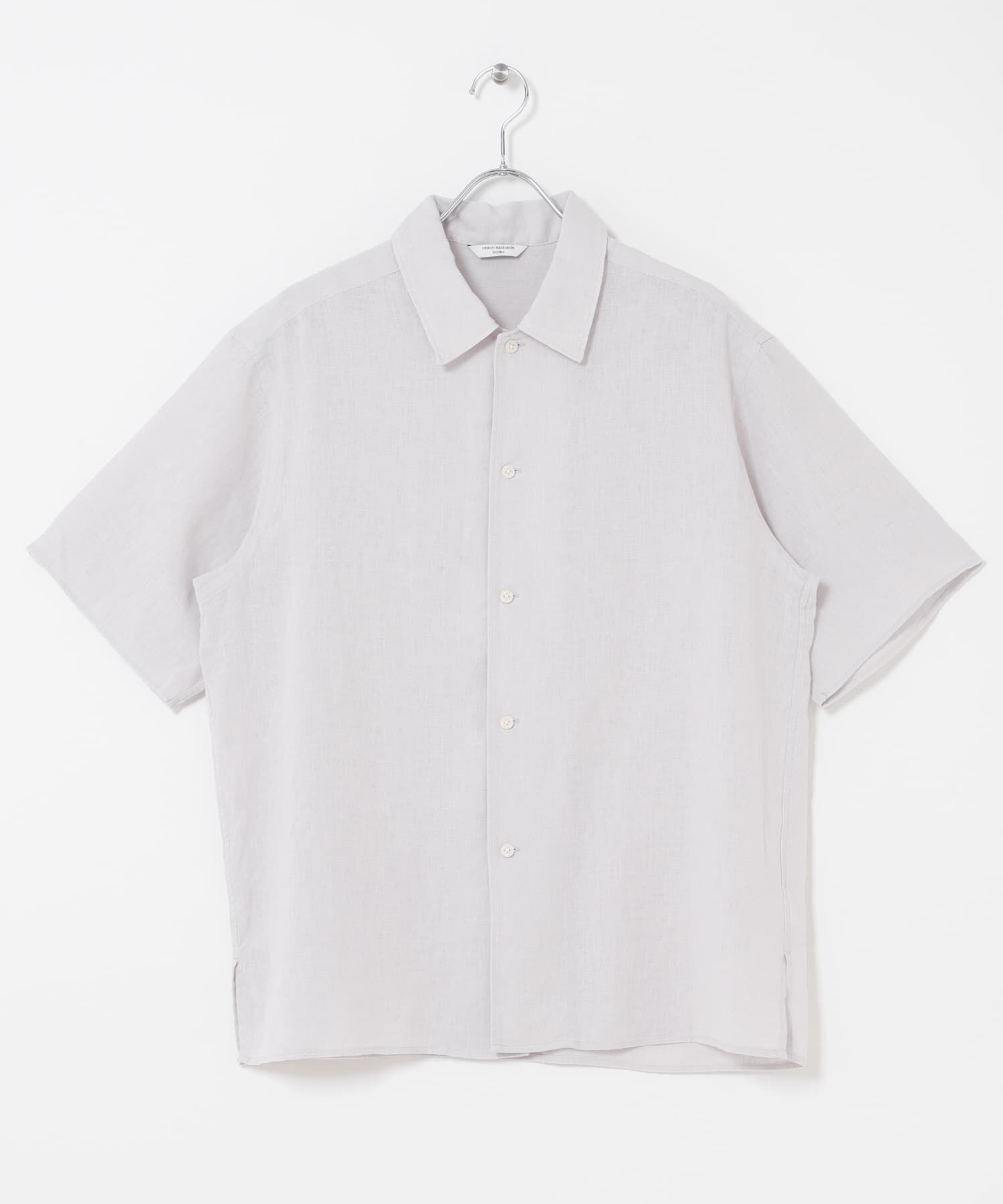 URBAN RESEARCH DOORS「カバーリングリネン キャンプカラーシャツ」|シャツ・ブラウス|