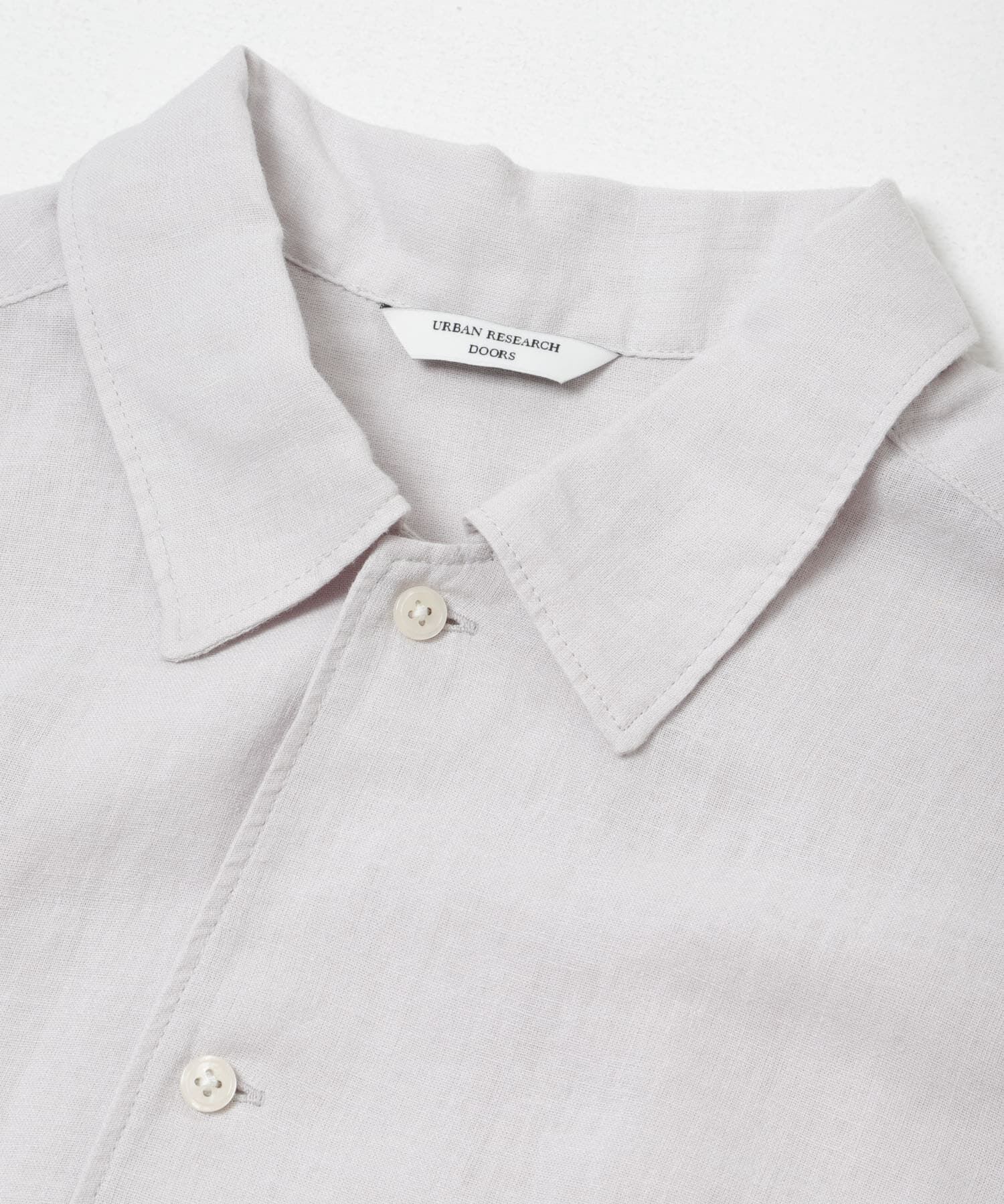 URBAN RESEARCH DOORS「カバーリングリネン キャンプカラーシャツ」|シャツ・ブラウス|