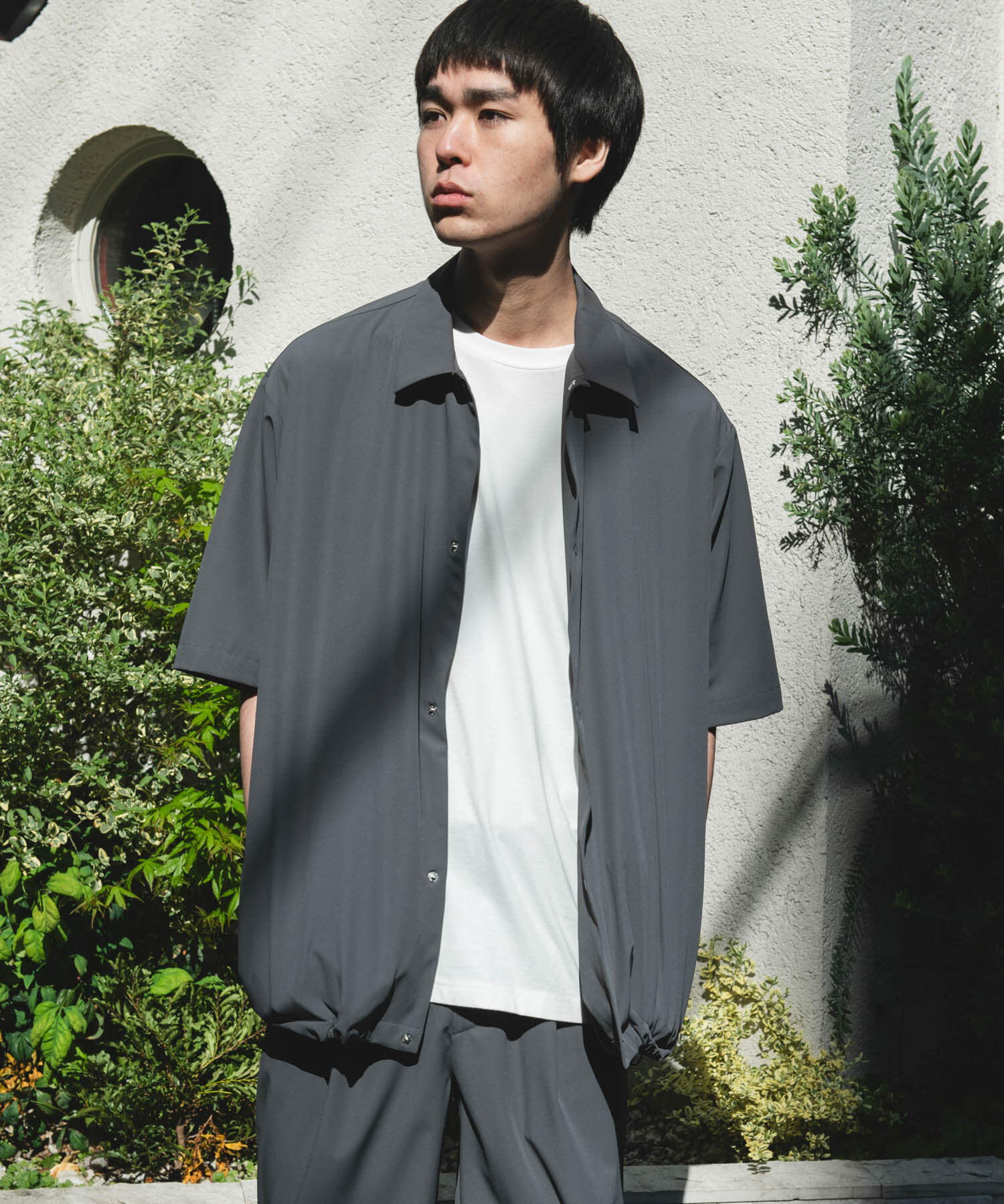 URBAN RESEARCH DOORS「『UR TECH』サマシェア ショートスリーブシャツカーディガン」|カーディガン|