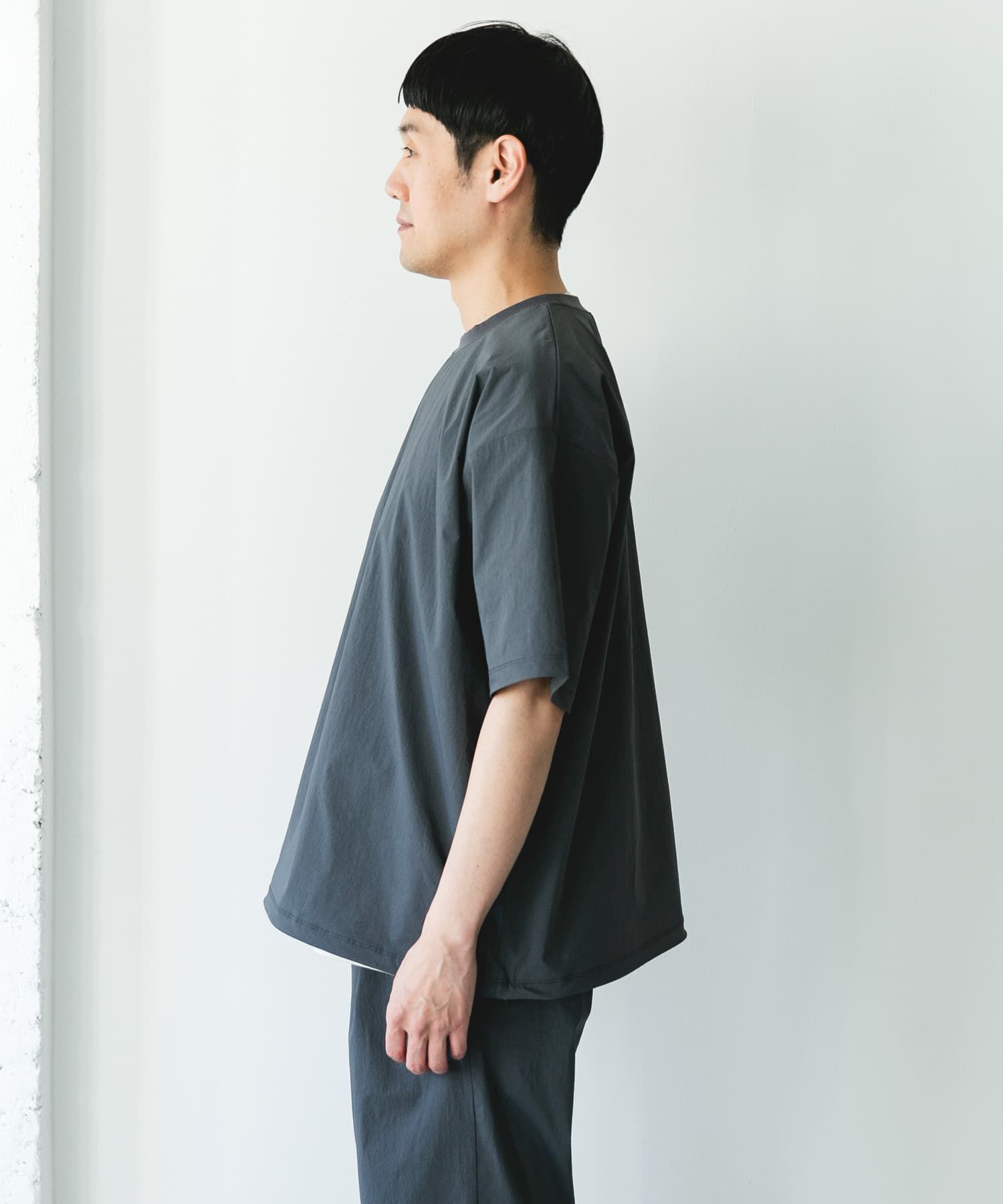 URBAN RESEARCH DOORS「『UVカット/接触冷感/吸水速乾』ストレッチクロス プルオーバー」|Tシャツ・カットソー|