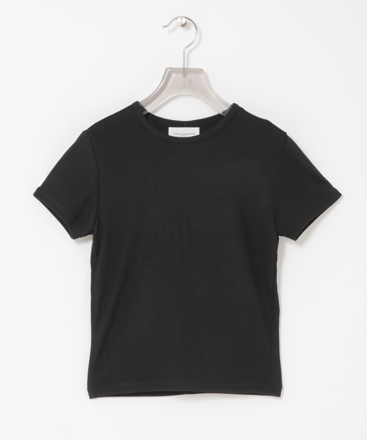URBAN RESEARCH「new basic　WASHABLE WOOL BABY T-SHIRTS」|Tシャツ・カットソー|ブラック