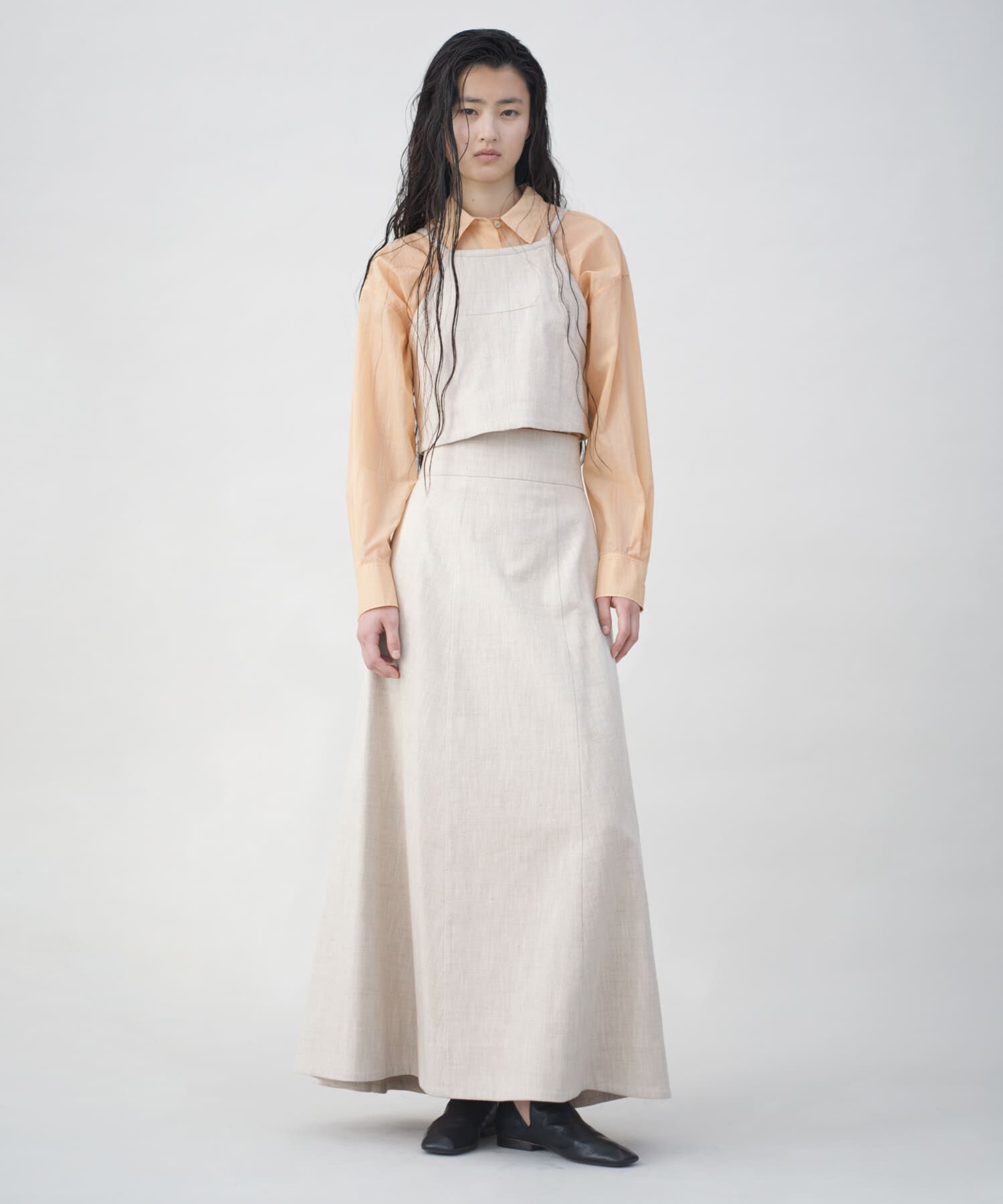 URBAN RESEARCH「new basic　SLAB NEP FLARE SKIRT」|スカート|