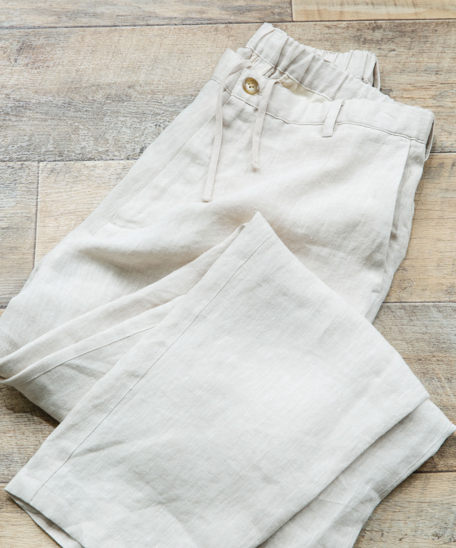 URBAN RESEARCH DOORS「シルケットリネン イージートラウザー」|その他|アイボリー