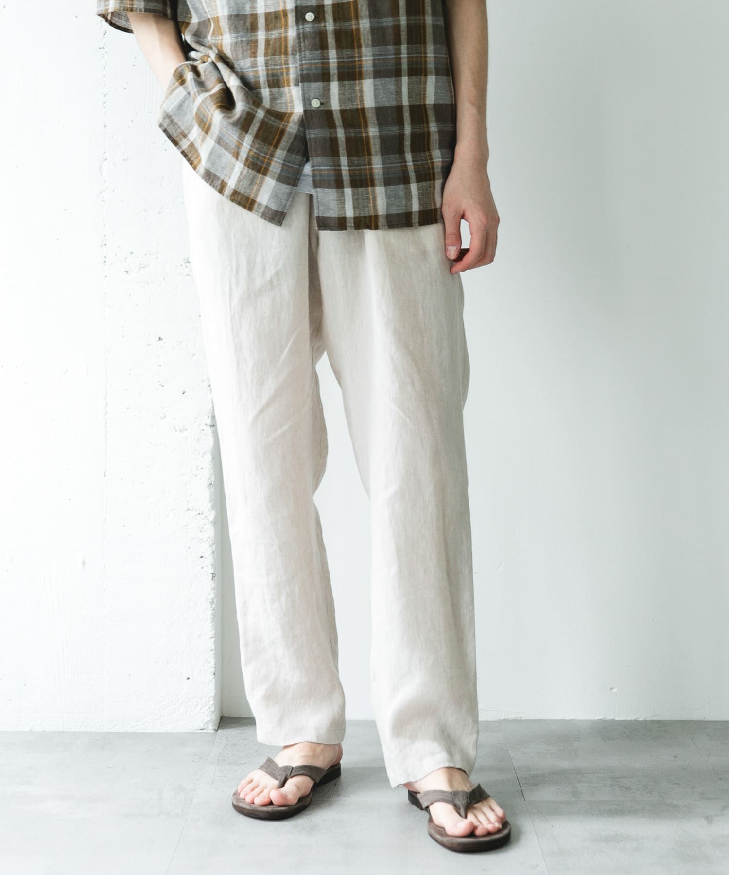 URBAN RESEARCH DOORS「シルケットリネン イージートラウザー」|その他|