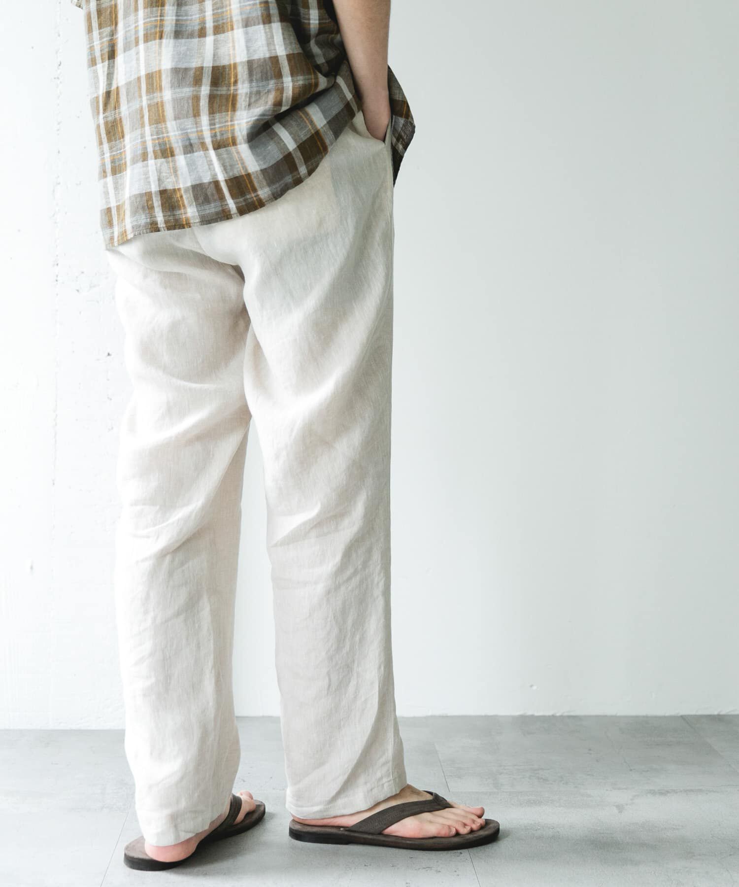 URBAN RESEARCH DOORS「シルケットリネン イージートラウザー」|その他|