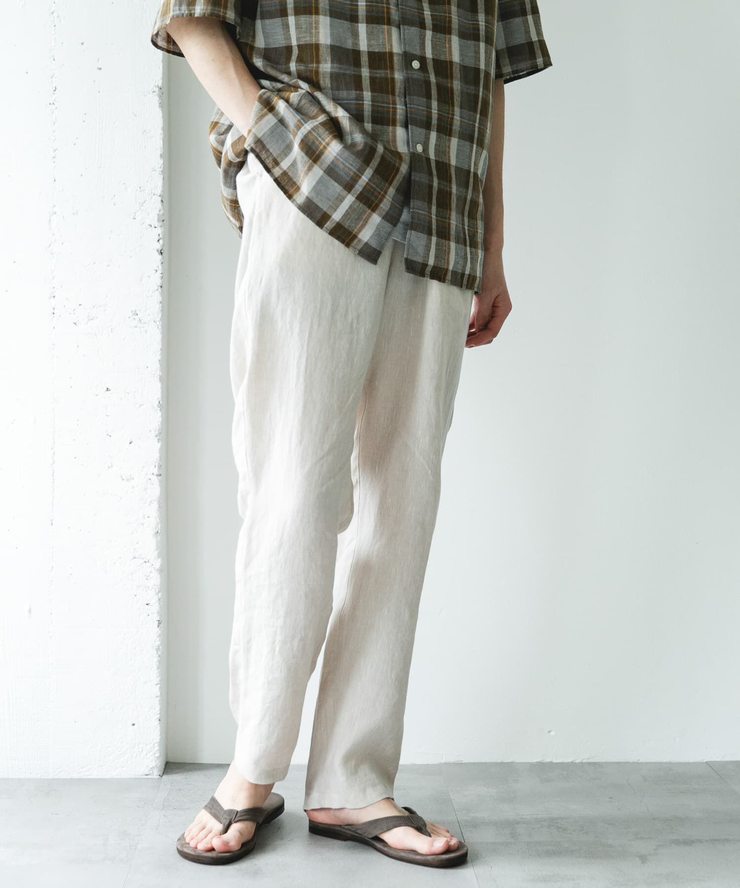 URBAN RESEARCH DOORS「シルケットリネン イージートラウザー」|その他|