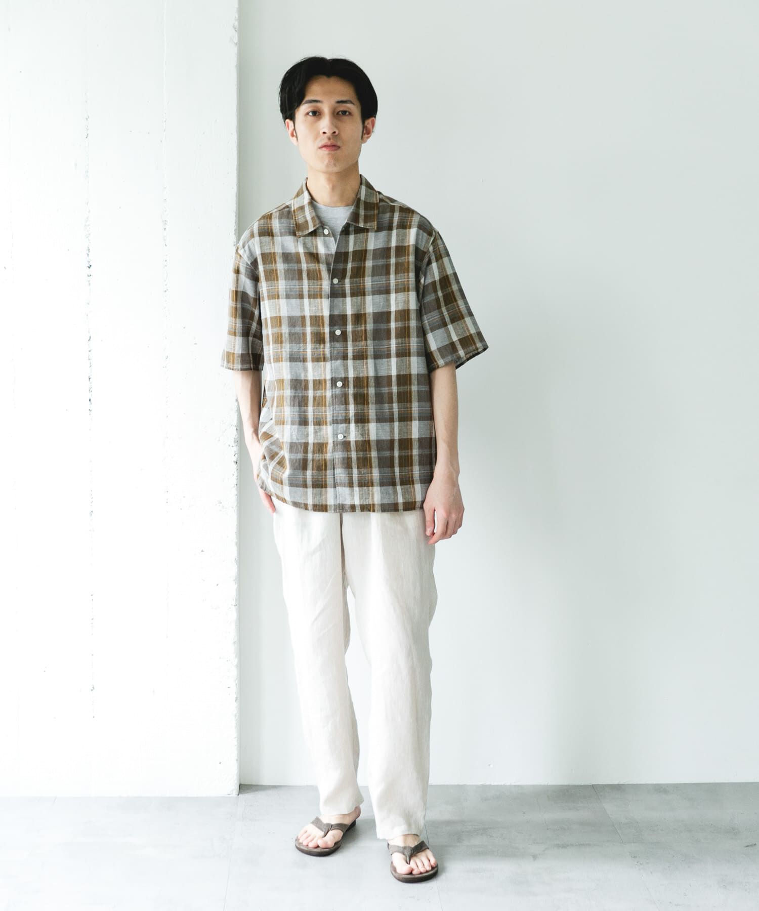 URBAN RESEARCH DOORS「シルケットリネン イージートラウザー」|その他|