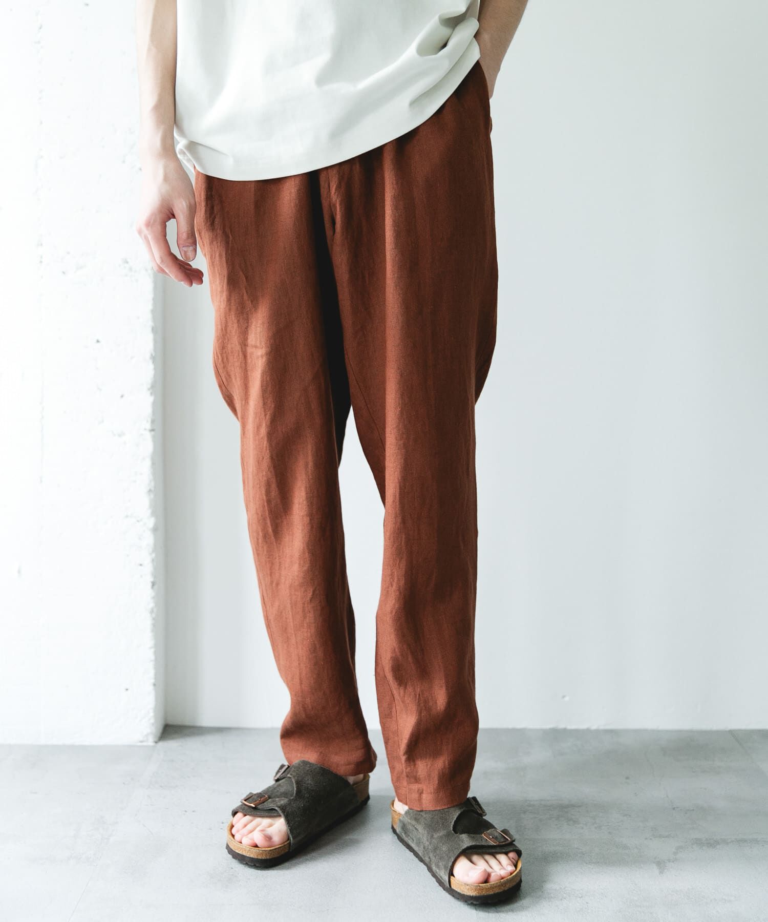 URBAN RESEARCH DOORS「シルケットリネン イージートラウザー」|その他|