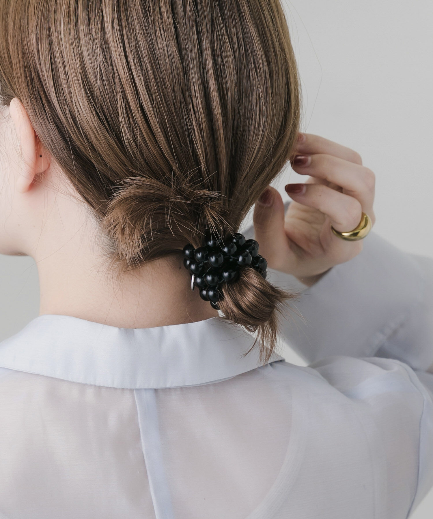 SMELLY「ボールレイヤードヘアポニー」|ヘアゴム・シュシュ|