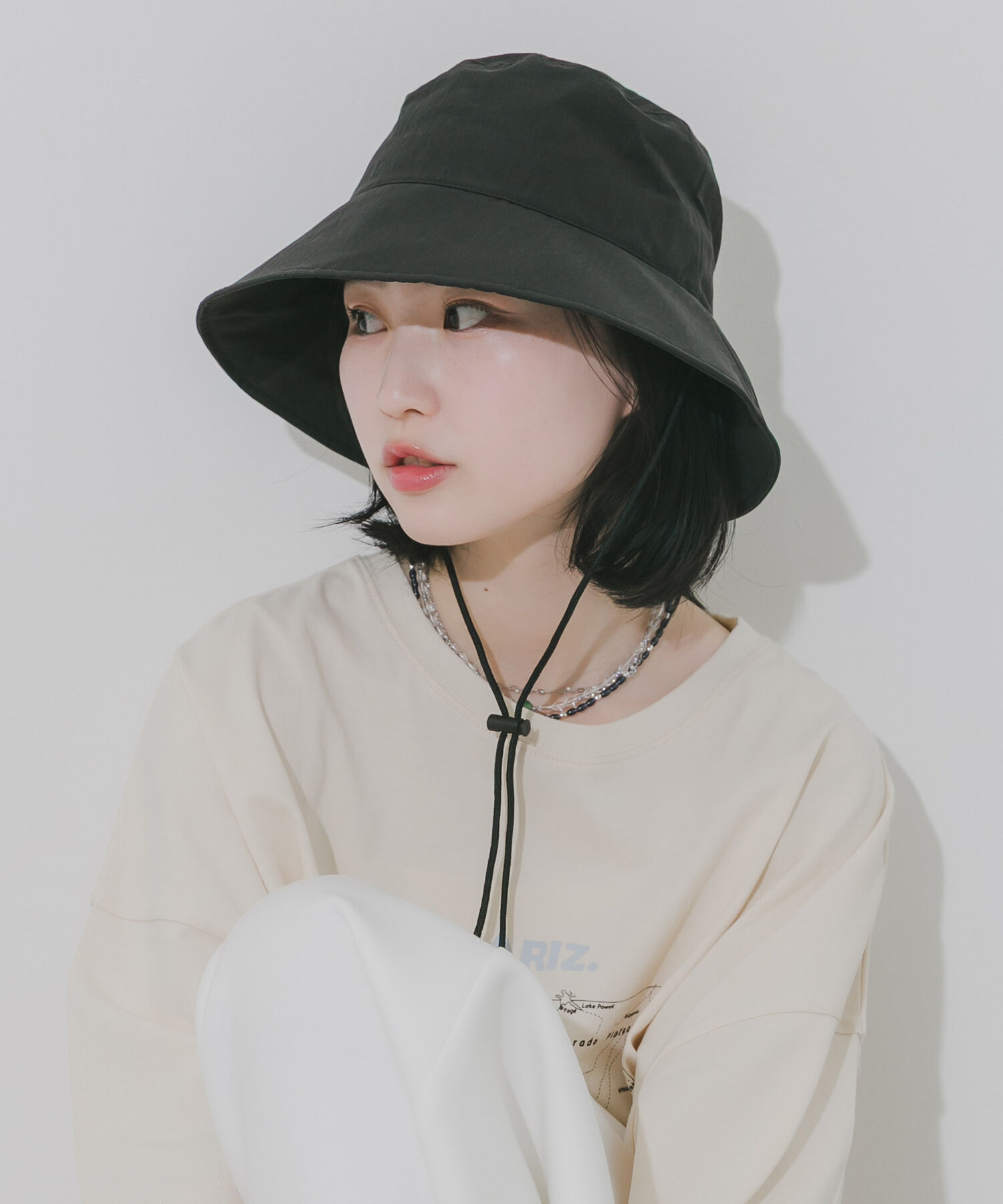 SMELLY「『撥水/UVカット』ハッスイドロストバケットハット」|ハット|ブラック