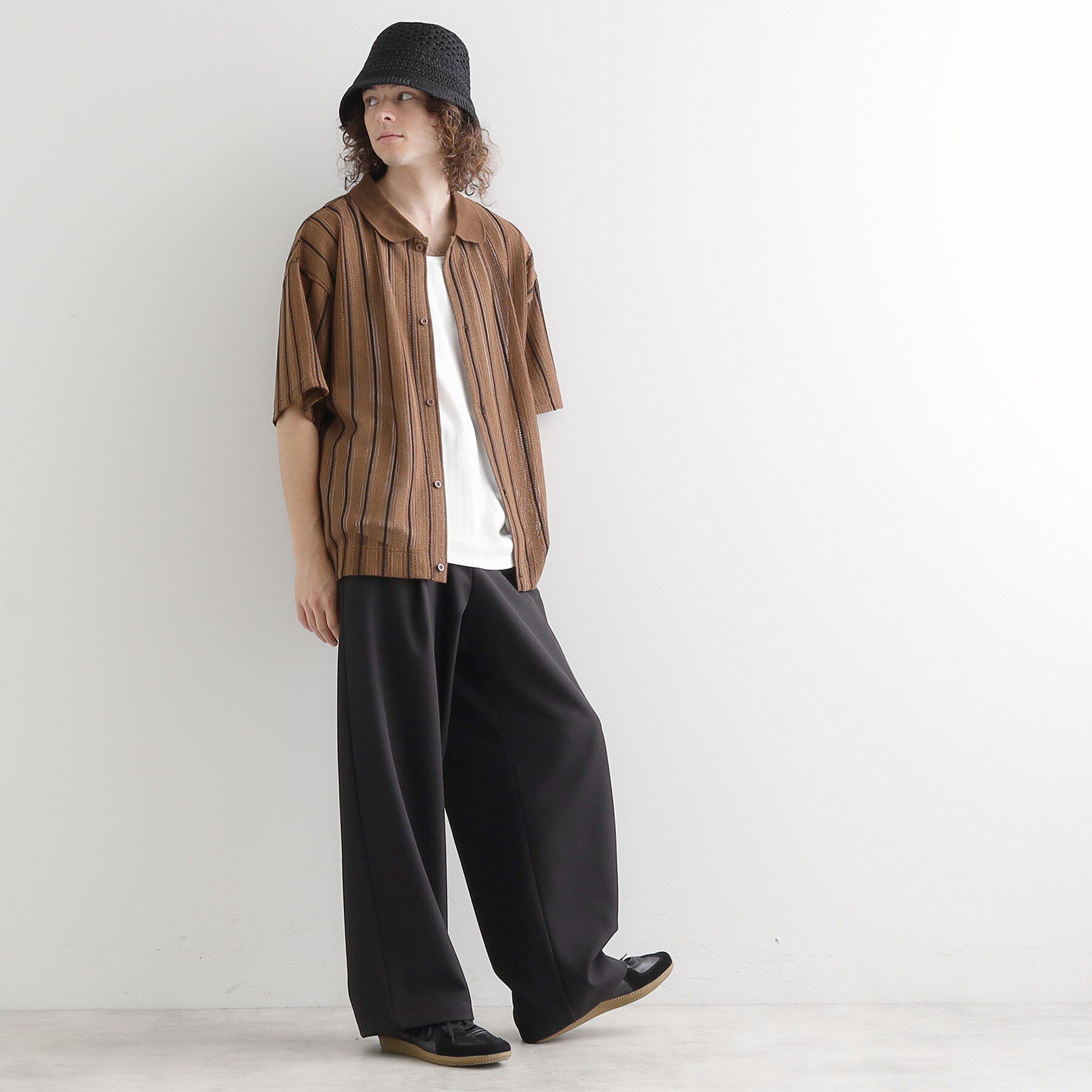 tk.TAKEO KIKUCHI「【セットアイテム】透かし編みオープンシャツ」|シャツ・ブラウス|