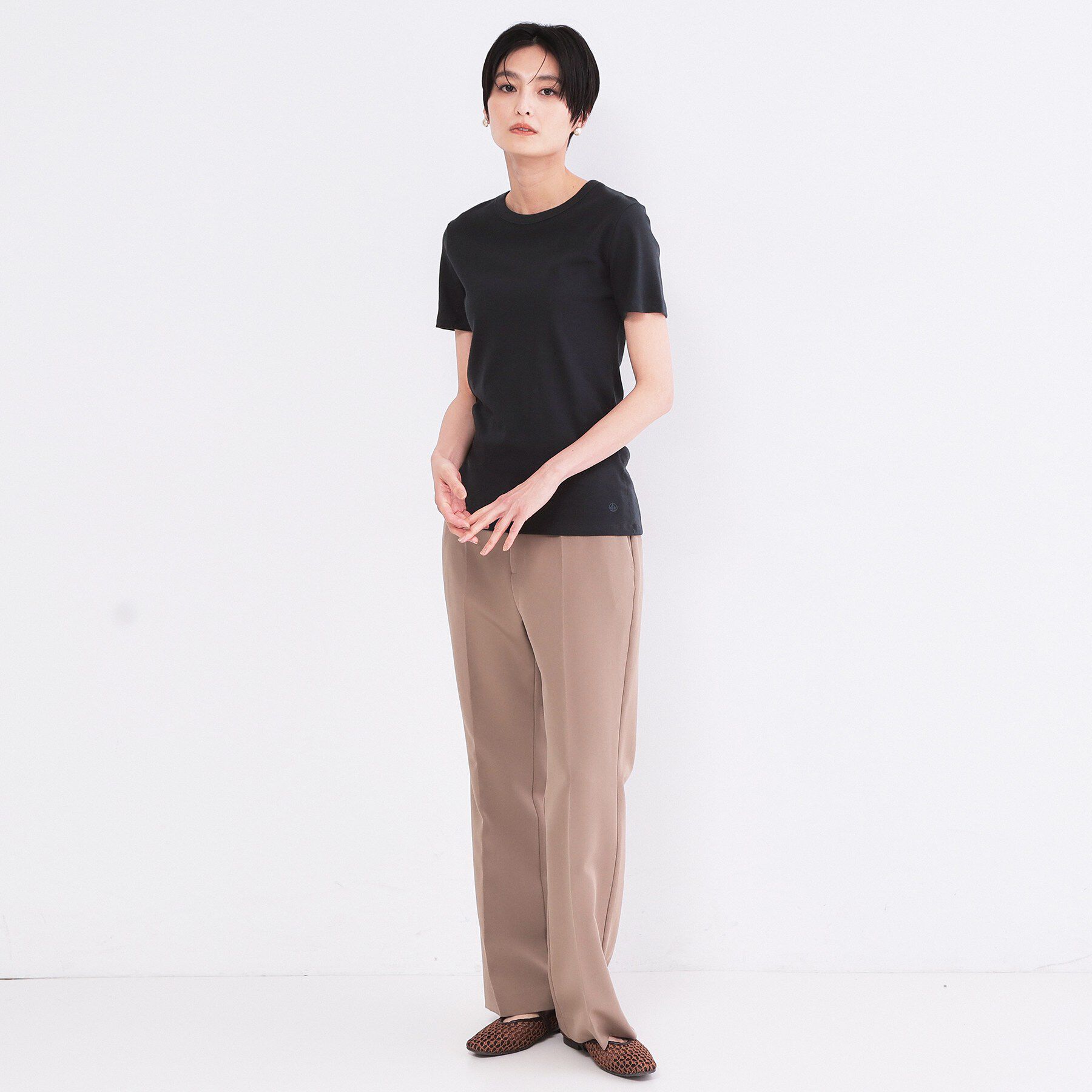 OPAQUE.CLIP「【PETIT BATEAU／プチバトー】クルーネック半袖Tシャツ」|Tシャツ・カットソー|