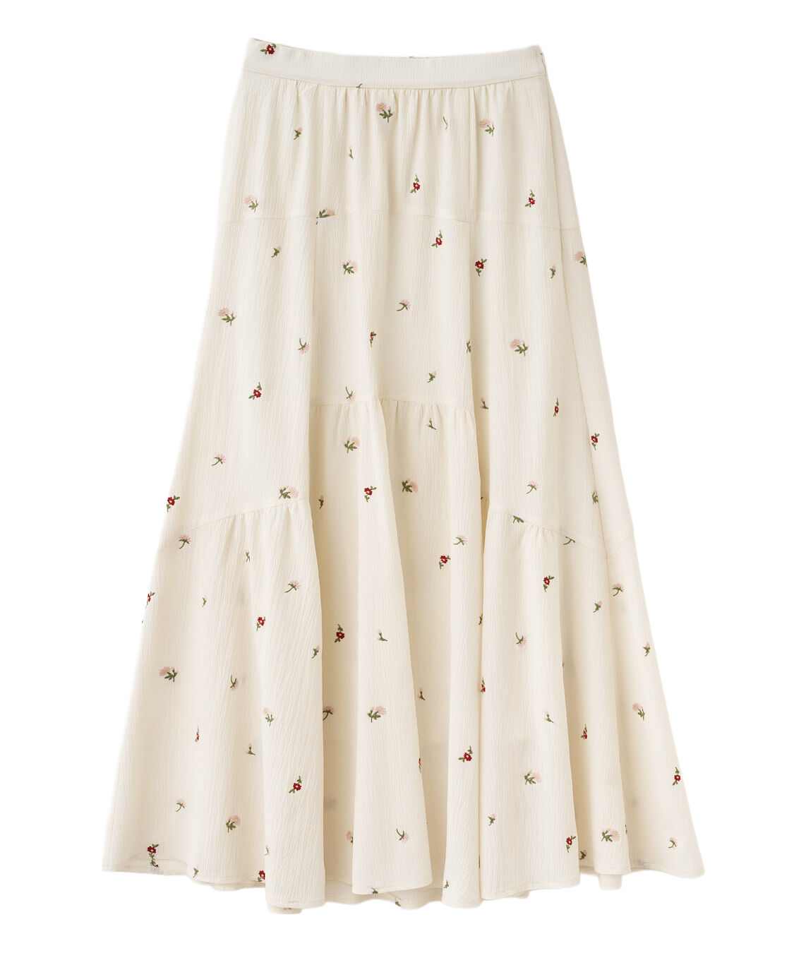 COCO DEAL「フラワー/スター刺繍ティアードスカート」|スカート|