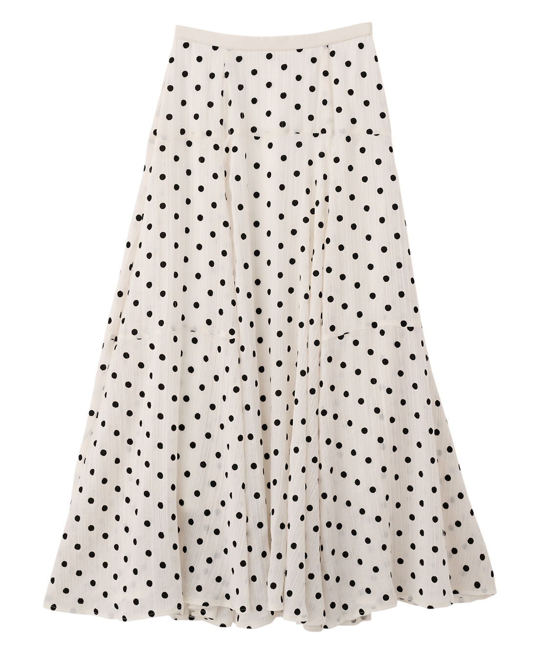 COCO DEAL「フロッキードットフレアスカート」|スカート|