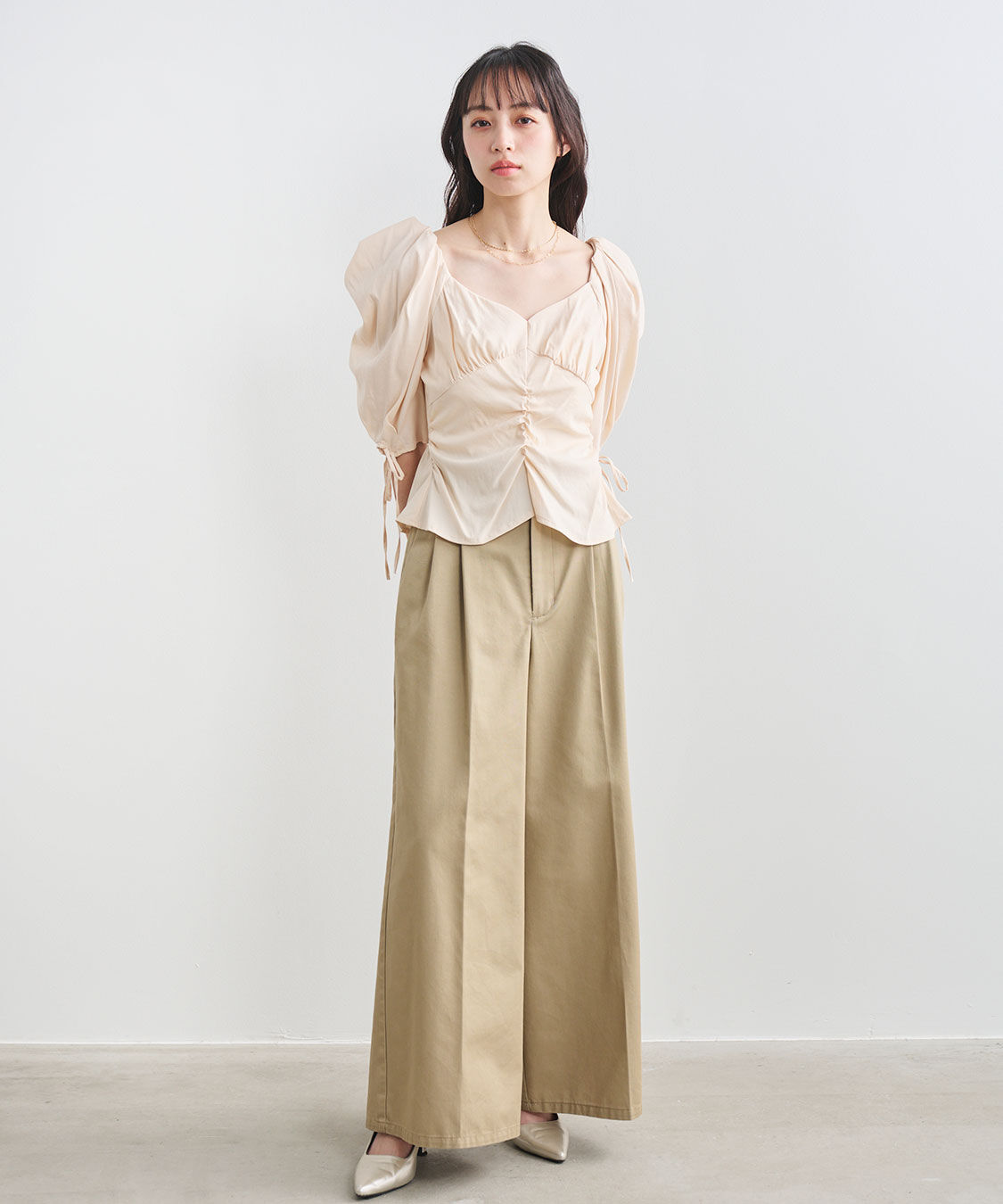 COCO DEAL「ボリュームスリーブペプラムブラウス」|シャツ・ブラウス|