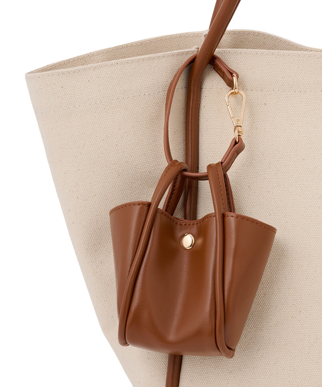 COCO DEAL「バイカラートリミングキャンバストート」|トートバッグ|