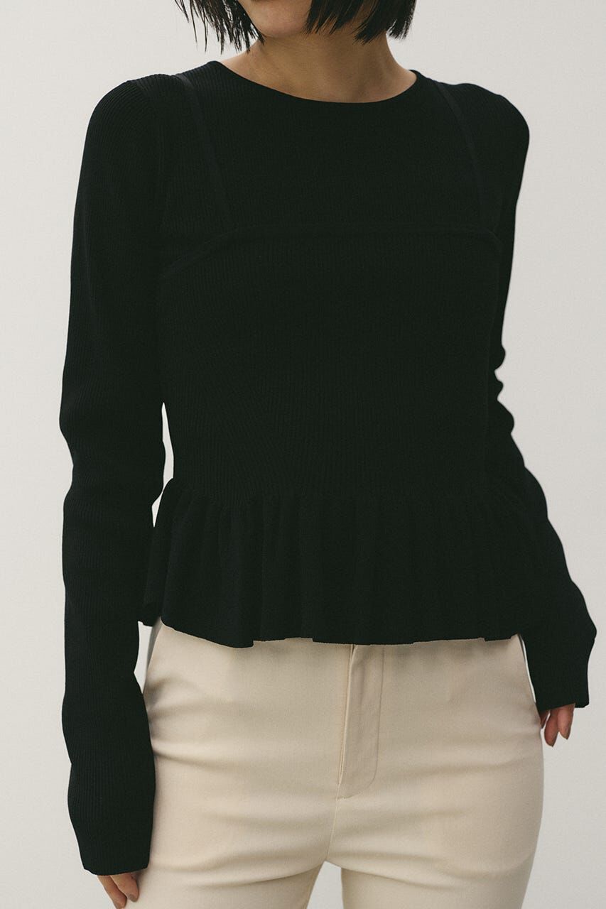 STYLEMIXER「2ピースペプラムドライニット」|ニット・セーター|