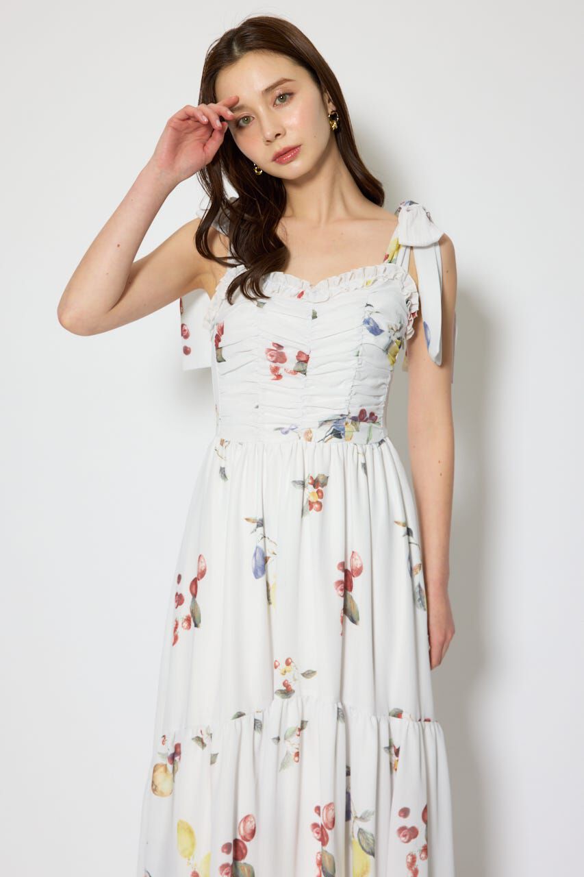 rienda「リボンディティールティアードキャミワンピース」|ワンピース|