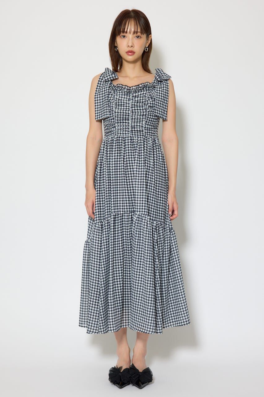 rienda「リボンディティールティアードキャミワンピース」|ワンピース|