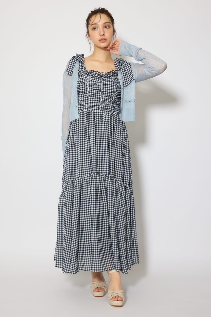 rienda「スカラップクロップドニットカーディガン」|カーディガン|