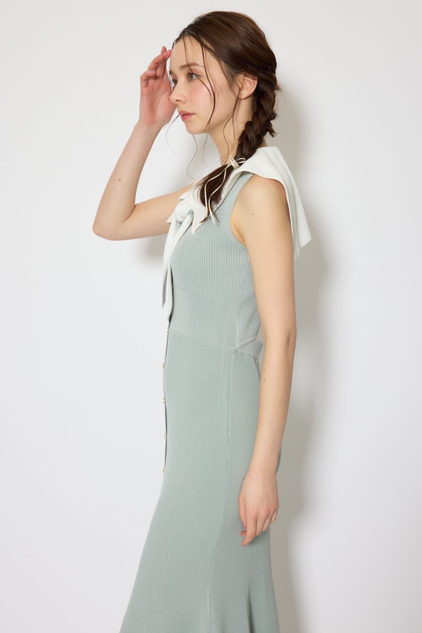 rienda「セーラーカラーニットマーメイドワンピース」|ワンピース|