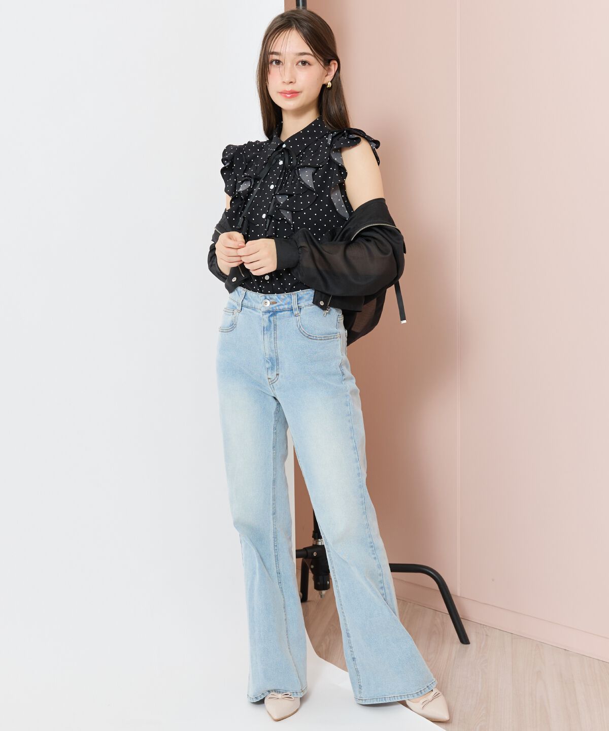 WILLSELECTION「シアーフードブルゾン」|ブルゾン・スタジャン|