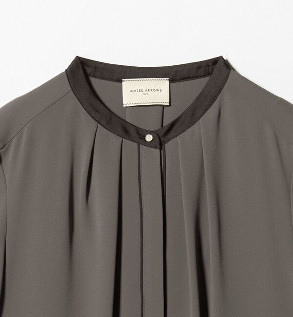 UNITED ARROWS「バイカラーパイピング ショートスリーブ ブラウス」|シャツ・ブラウス|