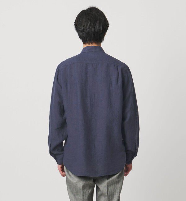 UNITED ARROWS「LIBECO リネン オープンカラー シャツ」|シャツ・ブラウス|