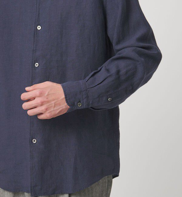 UNITED ARROWS「LIBECO リネン オープンカラー シャツ」|シャツ・ブラウス|