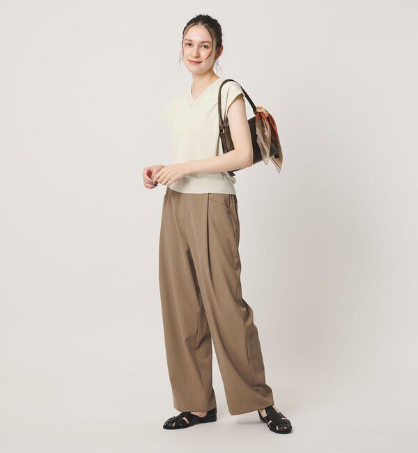 BEAUTY&YOUTH UNITED ARROWS「フルニードル フレンチスリーブ ニットプルオーバー ウォッシャブル」|ニット・セーター|