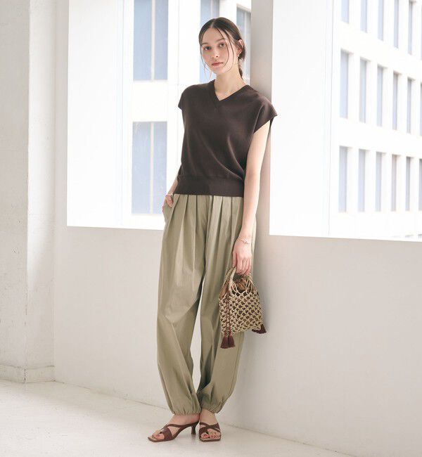 BEAUTY&YOUTH UNITED ARROWS「フルニードル フレンチスリーブ ニットプルオーバー ウォッシャブル」|ニット・セーター|