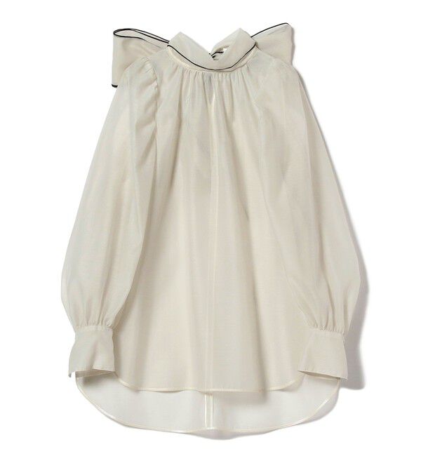Demi-Luxe BEAMS 「オーガンジー リボンブラウス」|シャツ・ブラウス|