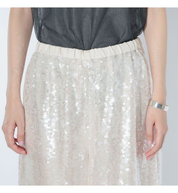 BEAMSBOY「maturely / スパンコール ハーフ パンツ」|その他|