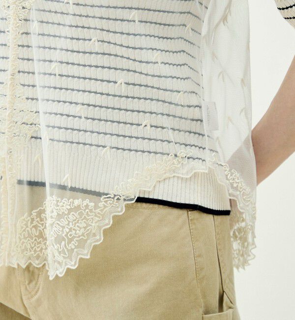 MACPHEE「ビンテージレース ノースリーブブラウス」|シャツ・ブラウス|