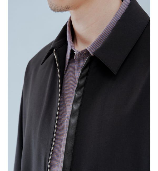 EDIFICE「LEATHER-TRIMMED シャツ ジャケット」|その他|