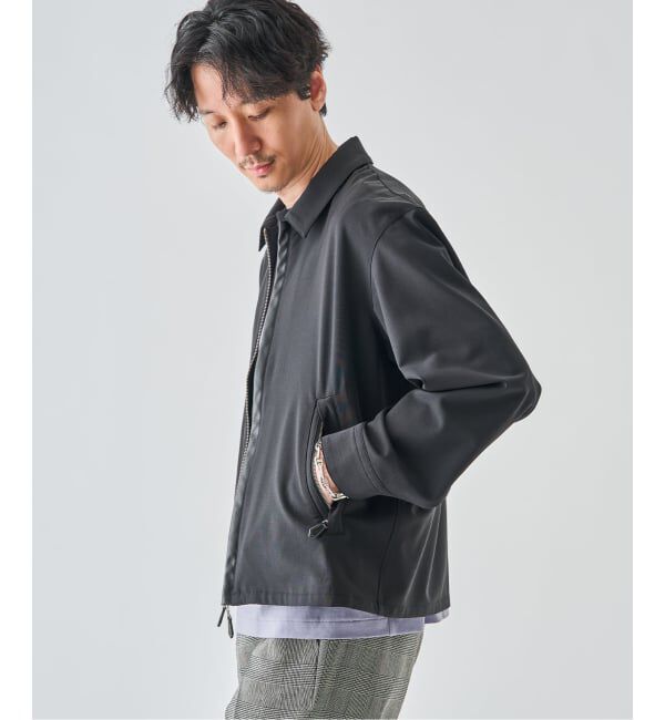 EDIFICE「LEATHER-TRIMMED シャツ ジャケット」|その他|