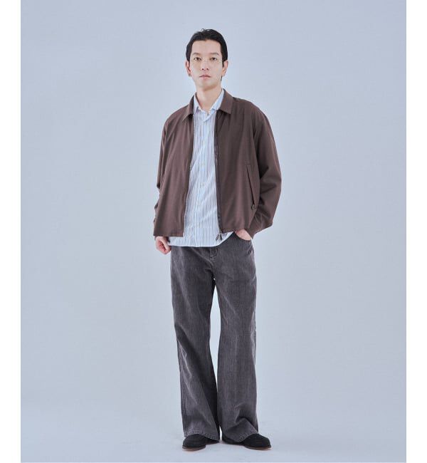 EDIFICE「LEATHER-TRIMMED シャツ ジャケット」|その他|