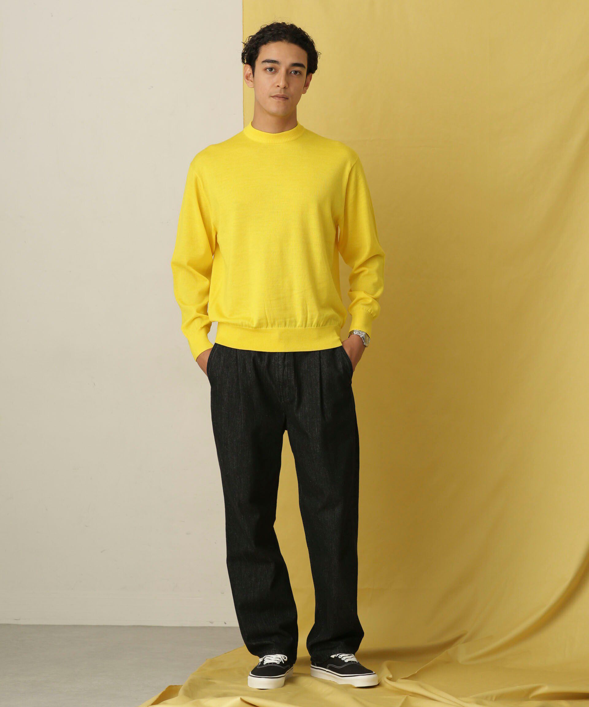 nano･universe「「毛玉レスニット」 ファインゲージクルーネック」|ニット・セーター|