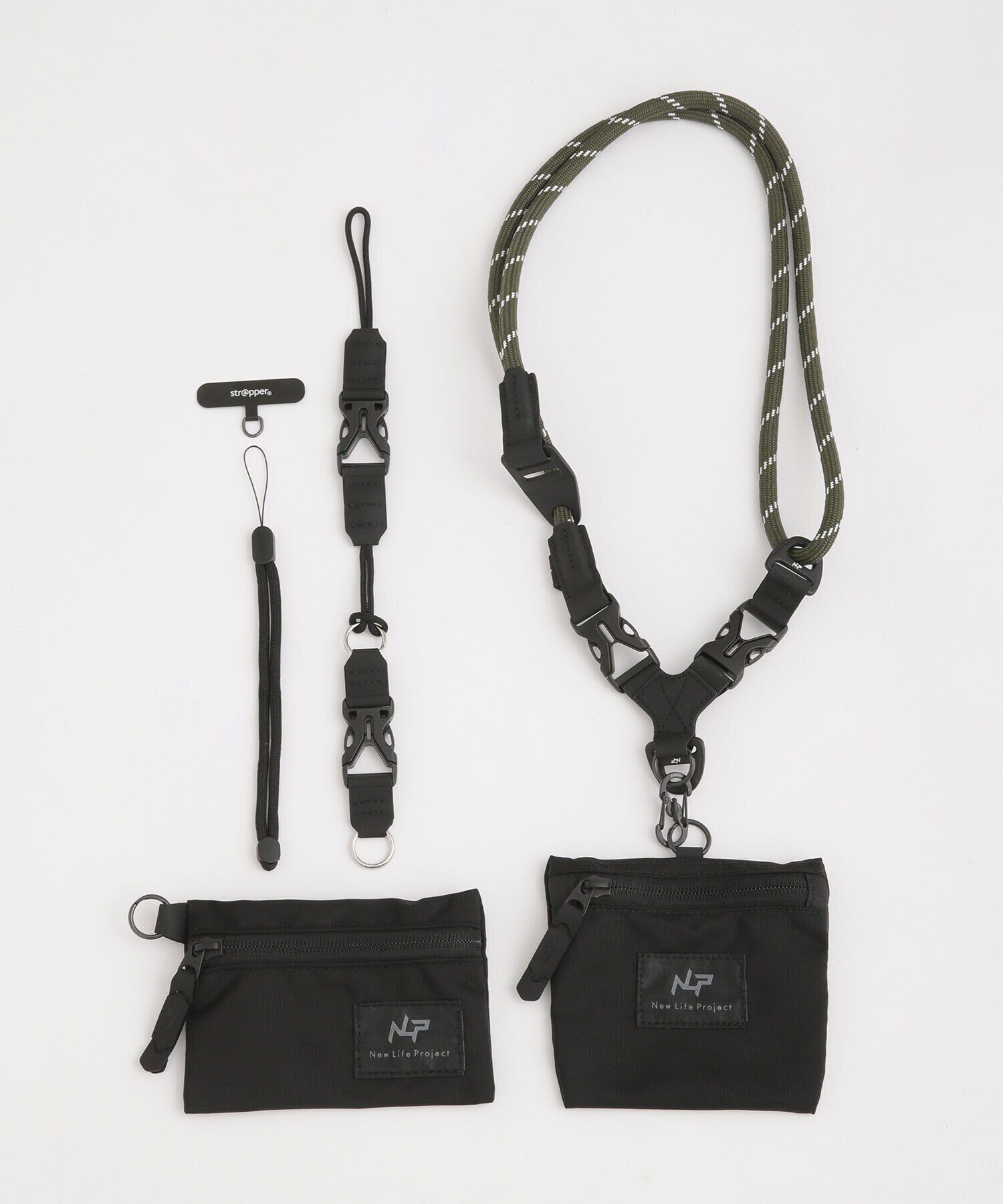 nano･universe「New life Project/別注MULTI STRAP WITH ZIP･ID」|ショルダー・メッセンジャー|