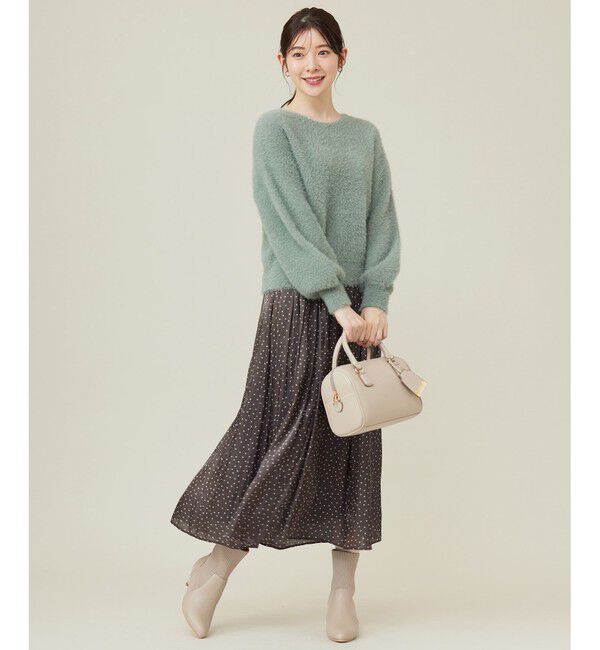 any SiS「【洗える】シャイニードットギャザー スカート」|スカート|