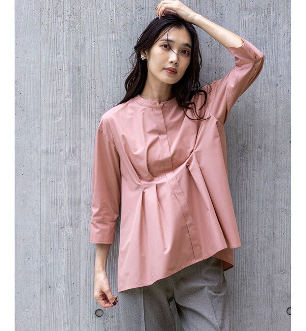 ANY SIS「ウエストタックチュニック ブラウス」|シャツ・ブラウス|ピンク