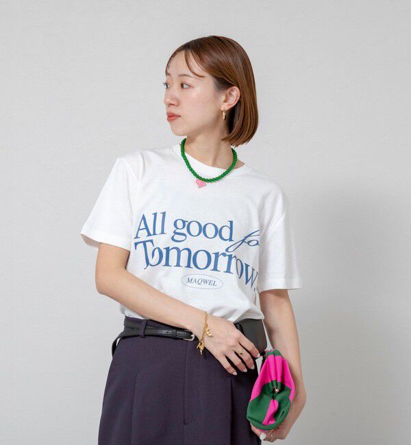 MAQWEL「【MAQWEL/マクウェル】ウォッシャブルAgfT T-SHIRT」|Tシャツ・カットソー|